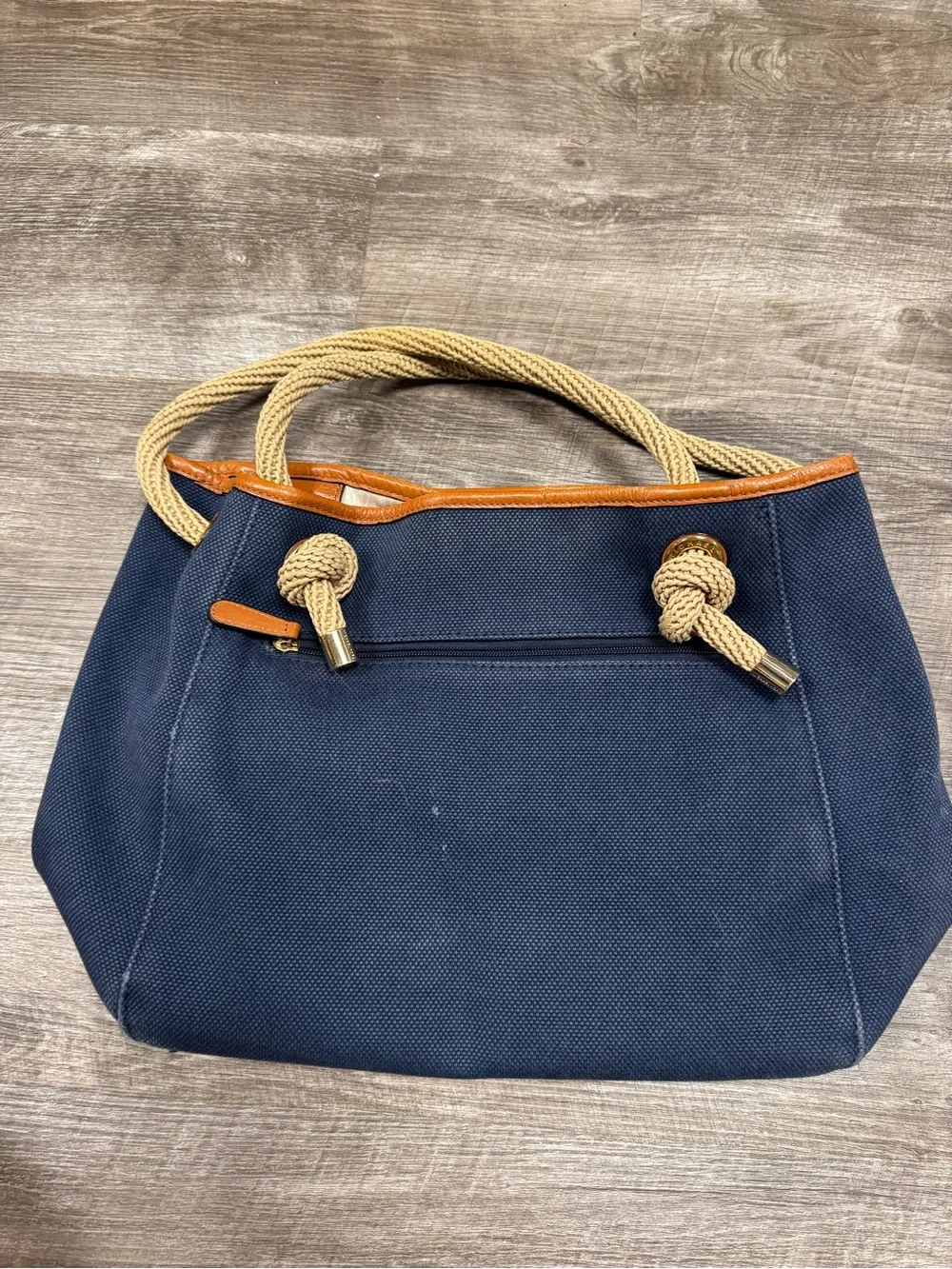 Michael Kors Marina Navy Canvas Tote